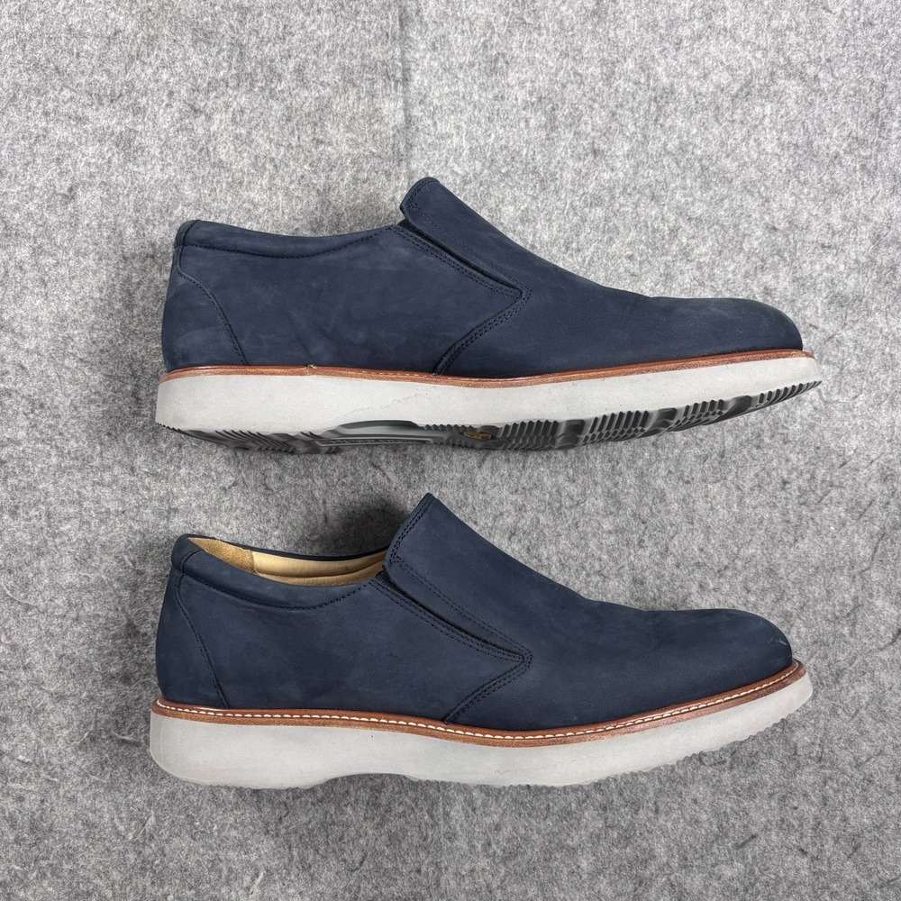 Samuel Hubbard Frequent Traveler Mens 8M Blue Nubuck Leather Slip On Vibram